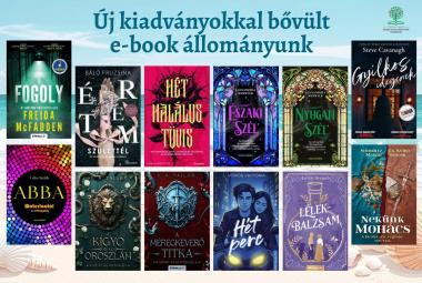 Újdonságok e-book állományunkban